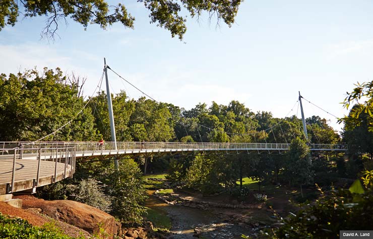 Greenville South Carolina The Liberty Bridge (David A. Land)